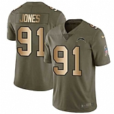 Nike Chargers 91 Justin Jones Olive Gold Salute To Service Limited Jersey Dzhi,baseball caps,new era cap wholesale,wholesale hats